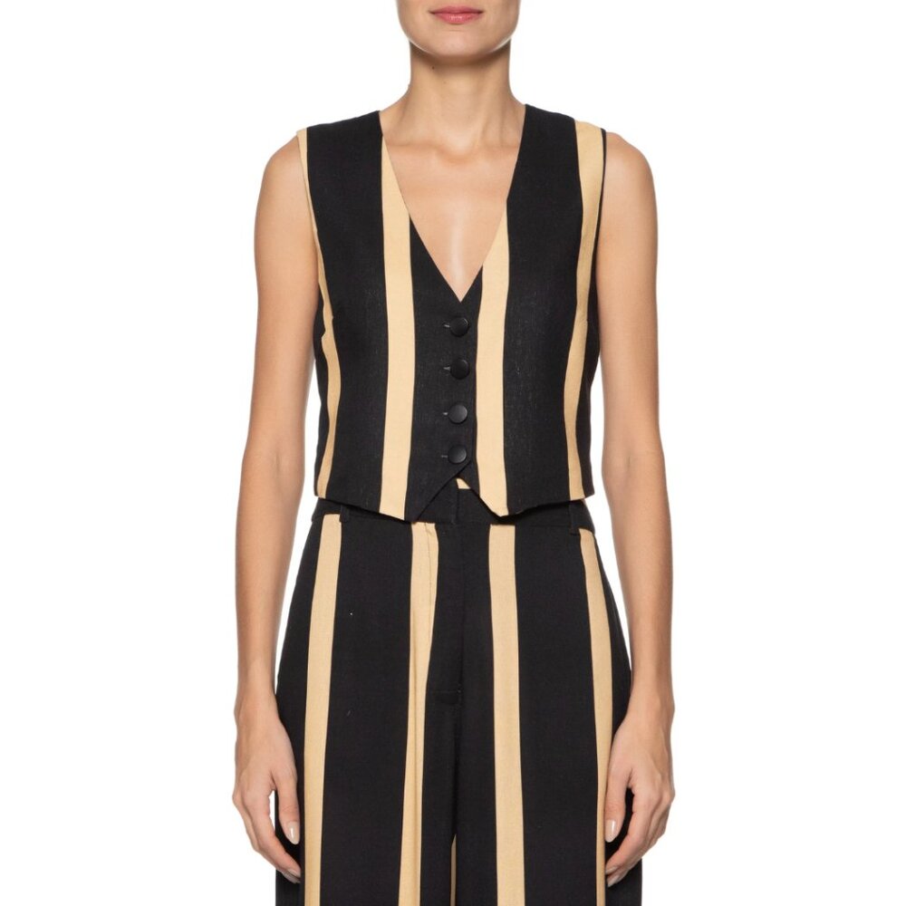 Dress To  | Women vest Aura Print - Black